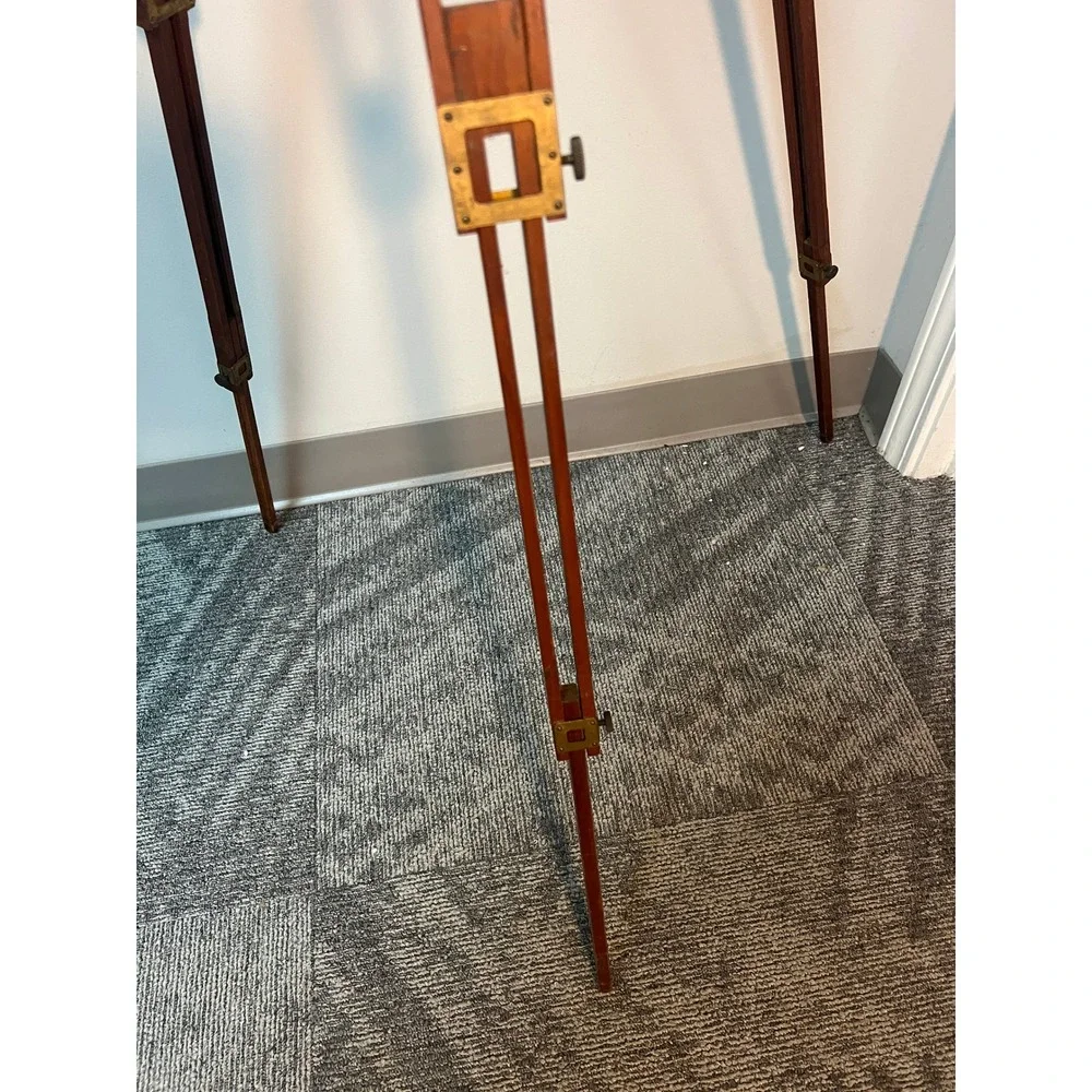 Vintage Graflex Crown Tripod No 1 Wood and Brass Folding Camera Stand Rochester